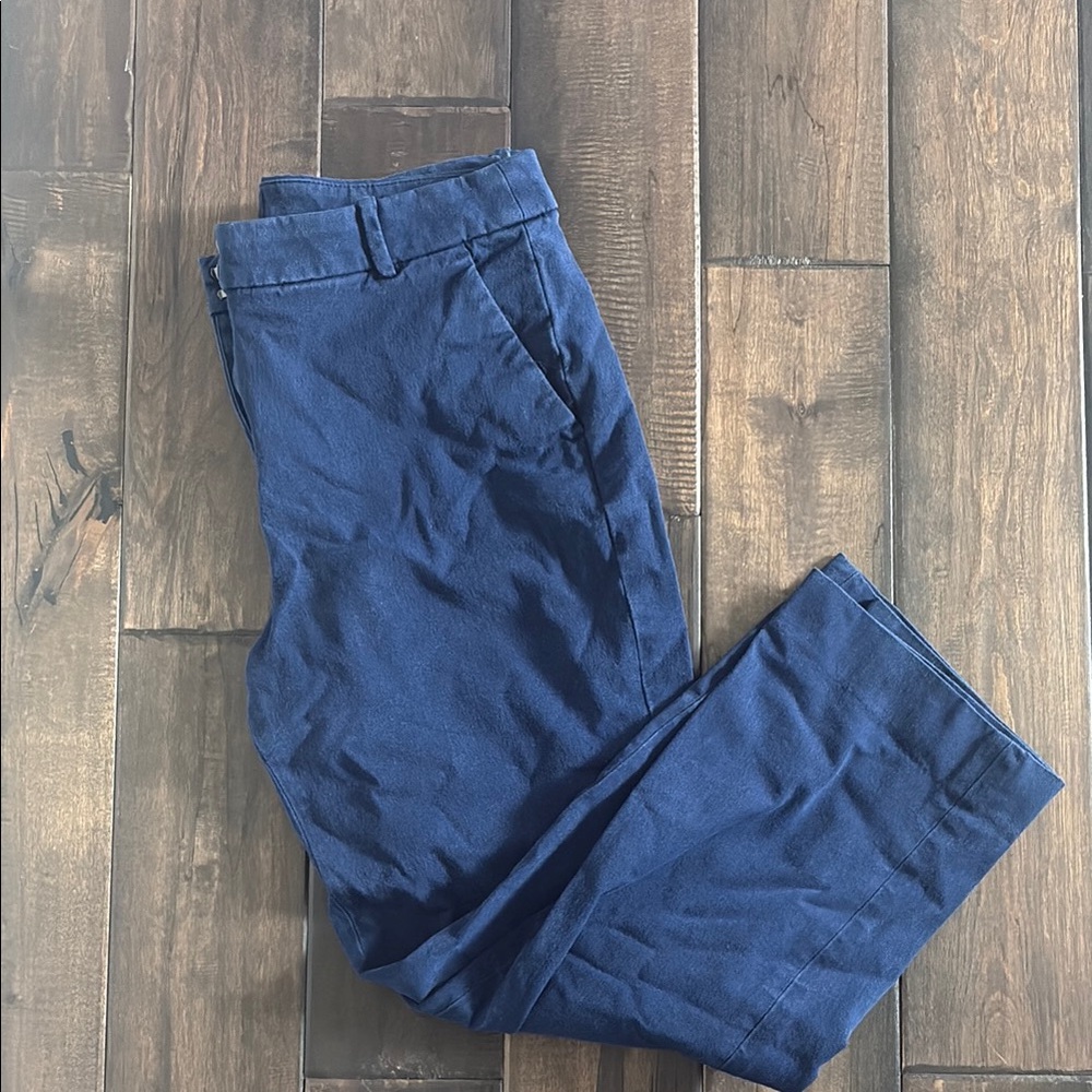 JCrew kallie ankle pant blue denim color size 10